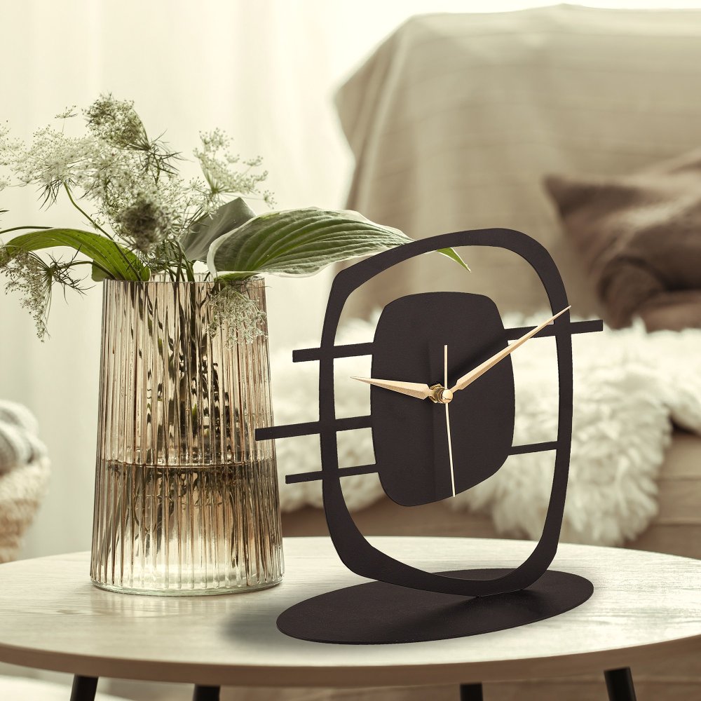 Dekoratívne hodiny Macerie - Black