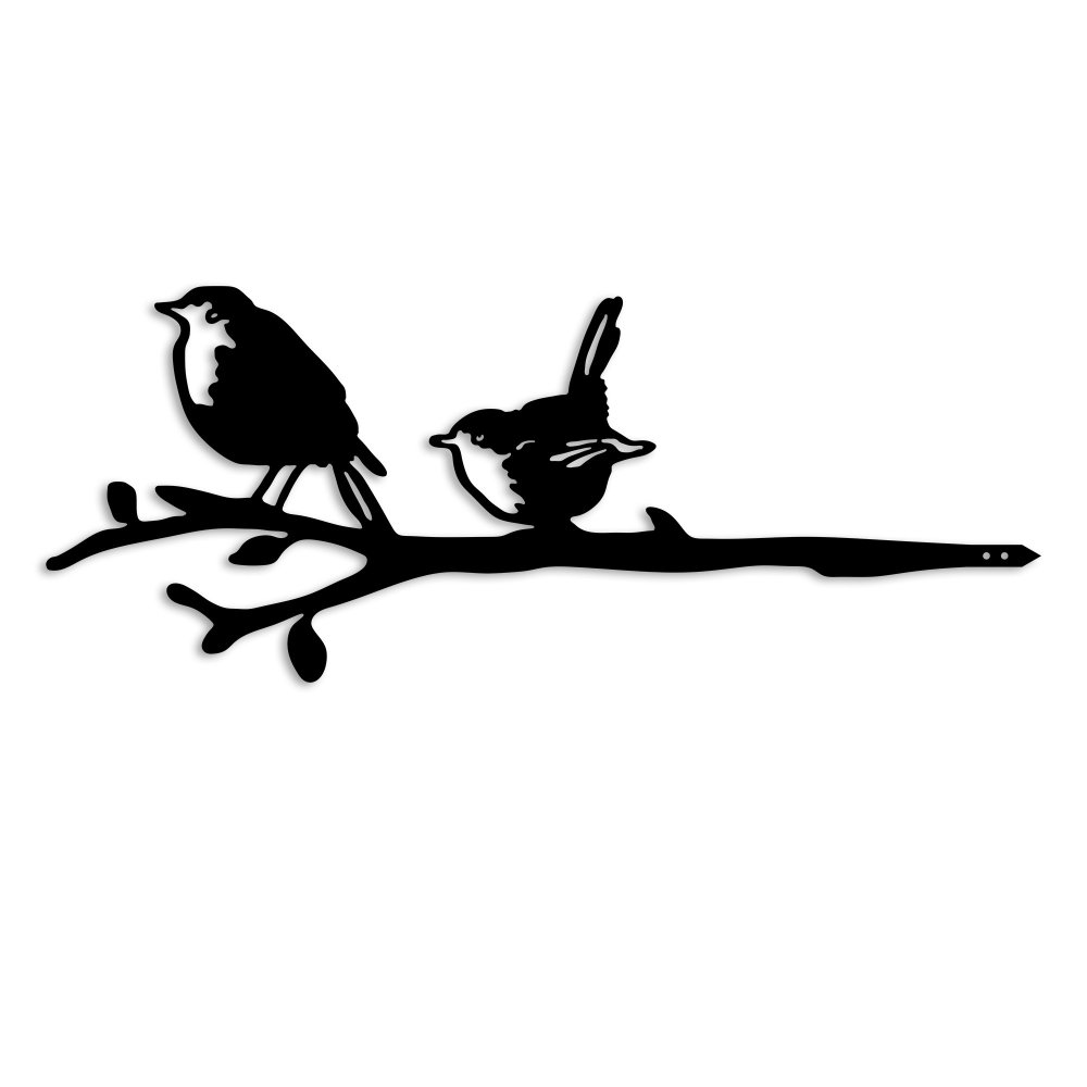 Zahradní dekorace Bird On The Branch 03 - Black (obrázek 2)