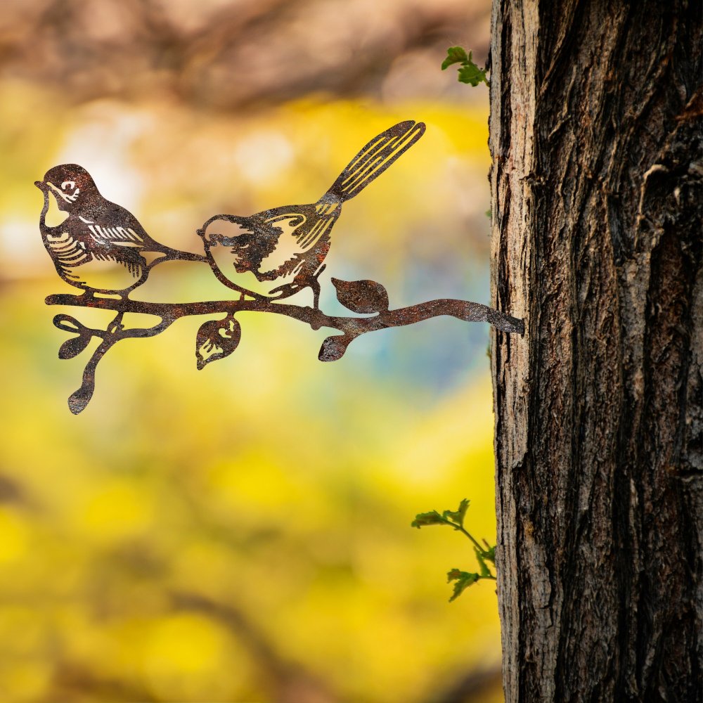Záhradná dekorácia Bird On The Branch 04 - Brown
