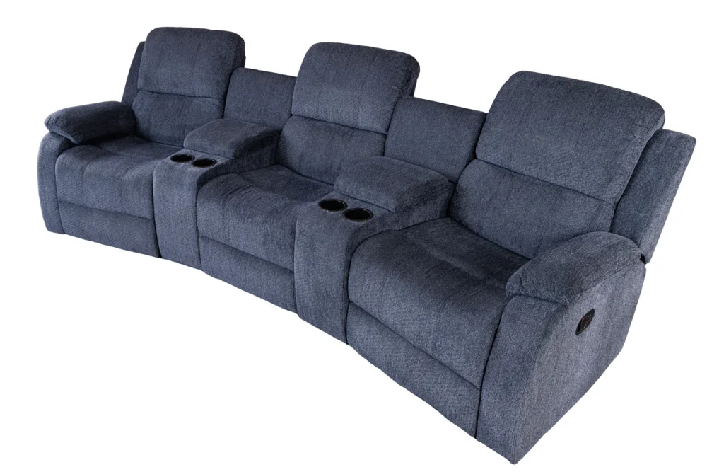 Trojité polohovací TV křeslo KYKLOP Dekorhome Černá Obrázek