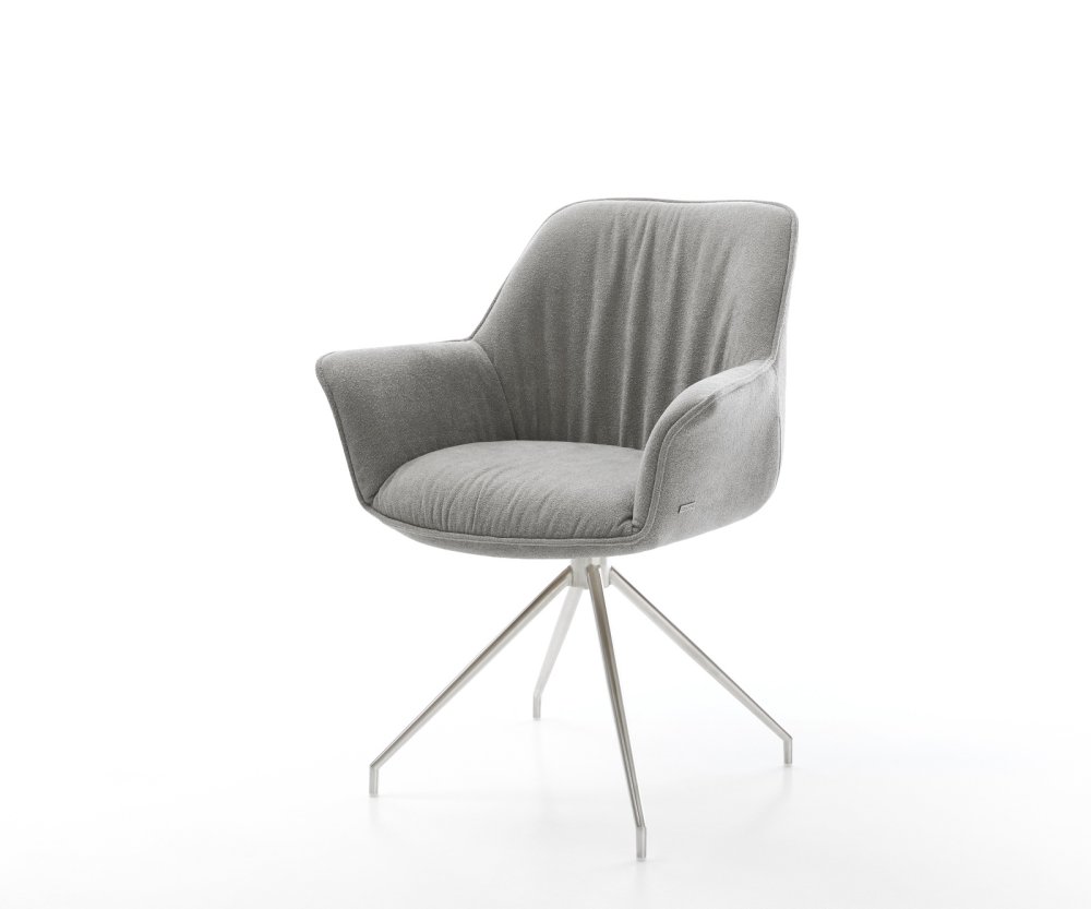 Jedálenská stolička Keila-Flex so opierkami texturovaná látka mäkký