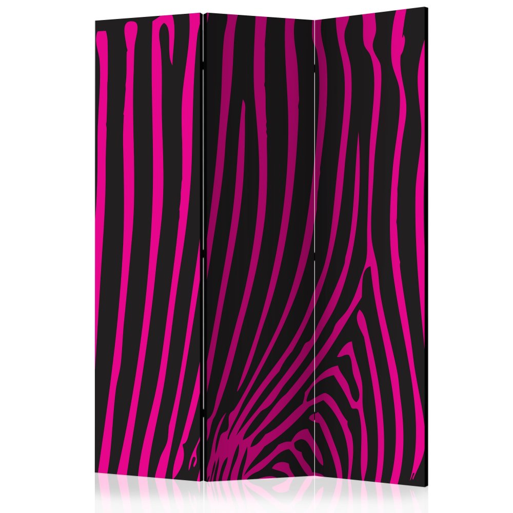 Paraván Zebra pattern (violet) Dekorhome 135x172 cm (3-dílný),Paraván Zebra pattern (violet) Dekorho
