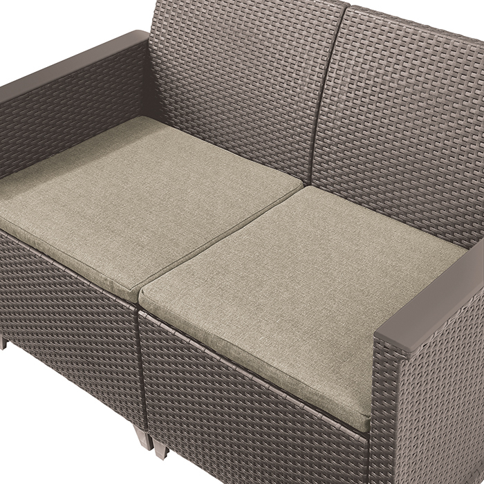 EMMA 2 seaters sofa set - Allibert Cappuccino Obrázek
