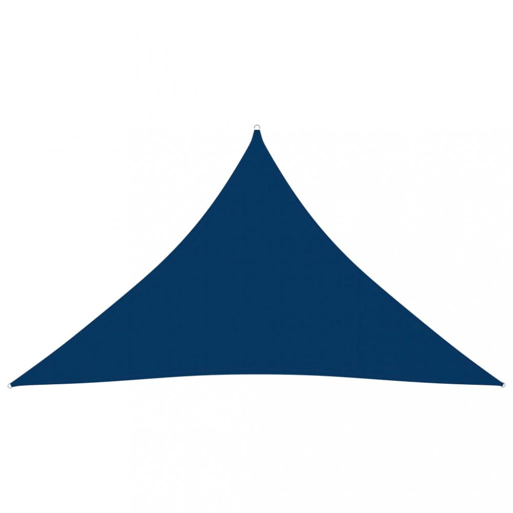 Stínící plachta trojúhelníková 3,5 x 3,5 x 4,9 m oxfordská látka Dekorhome Modrá