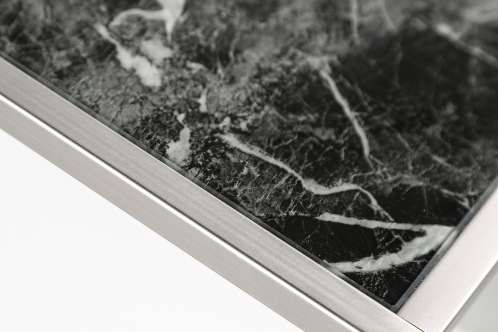 Odkládací stolek 3 ks GAIA sklo Dekorhome Antracit Obrázek