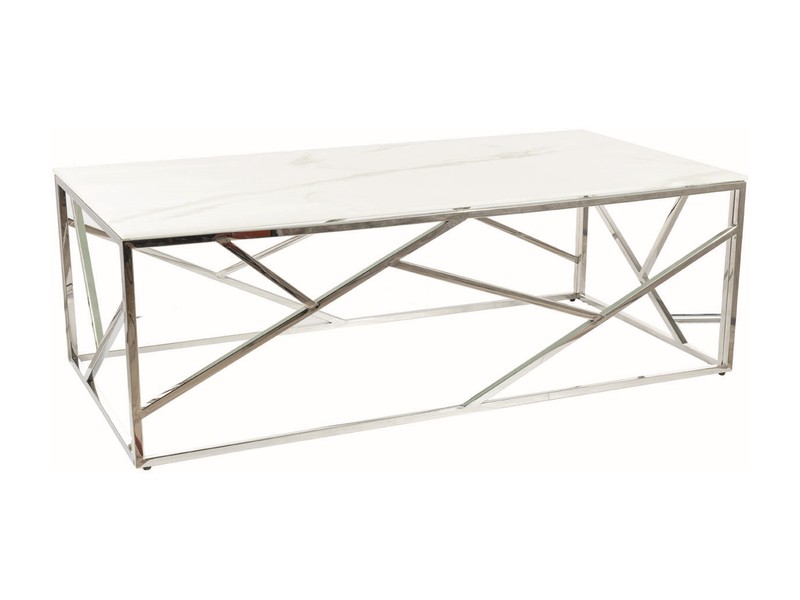 Konferenční stolek ESCADA A II Signal Bílá / stříbrná