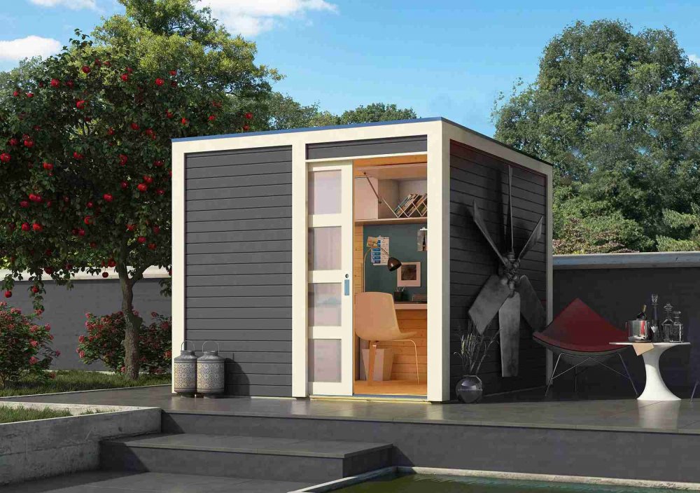 Drevený záhradný domček QUBIC 1 Lanitplast