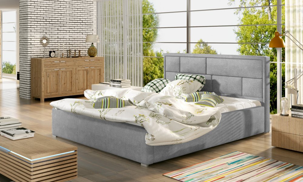 Latinčina 160x200 + Kovový rám / plynový výťah / kontajner