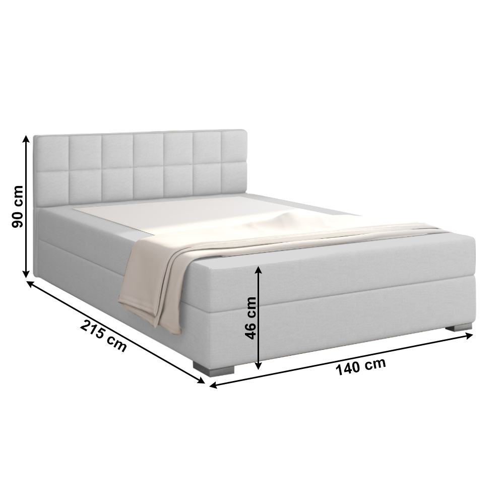 Boxspringová posteľ FERATA KOMFORT Tempo Kondela 140 x 200 cm