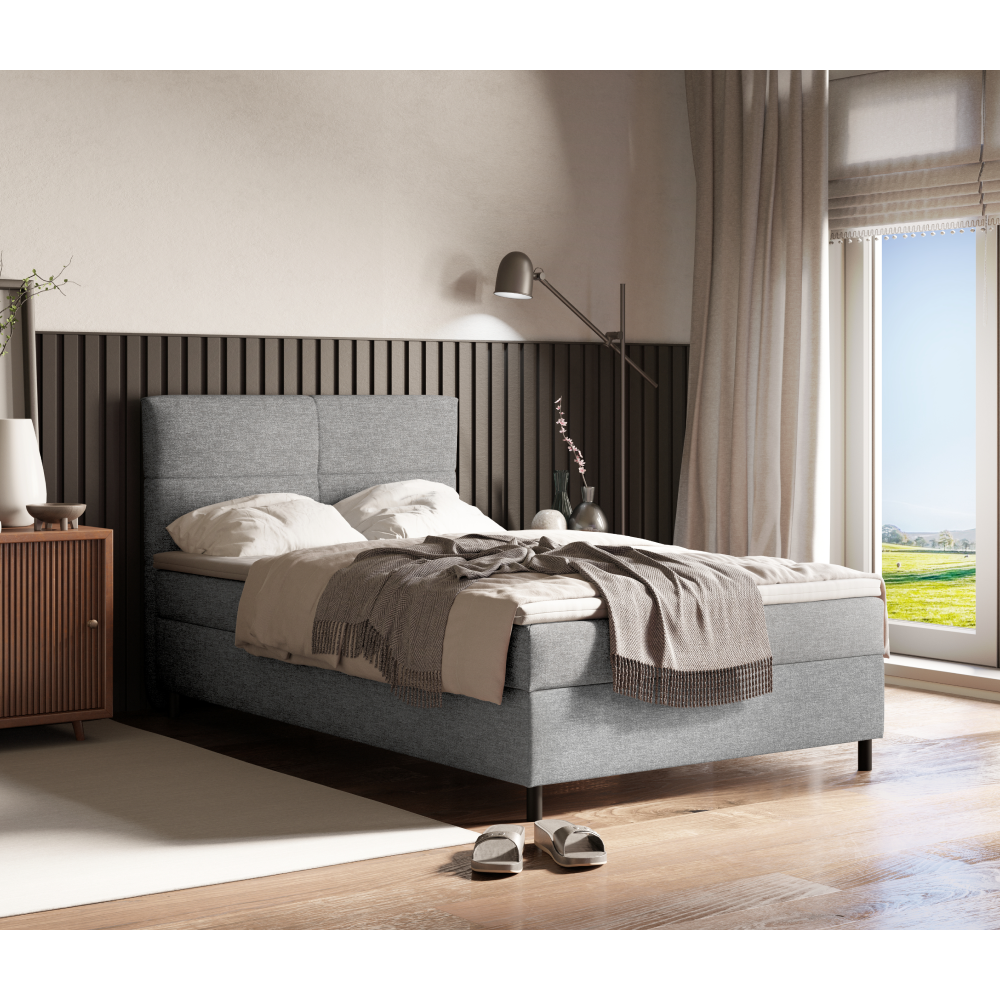 Elektrická polohovací boxspringová postel BONNIE 120 x 200 cm Obrázek