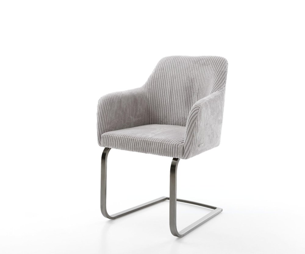 Kreslo Greg-Flex Cord Console Chair Silver Grey Flat Console Chair