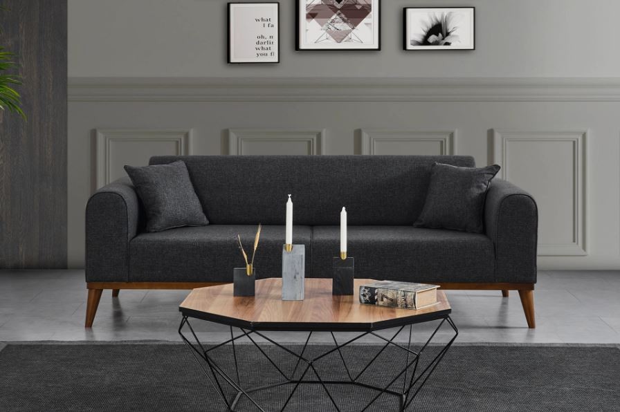 Trojmístná rozkládací pohovka Cofi 3 Seater - Anthracite (obrázek 6)