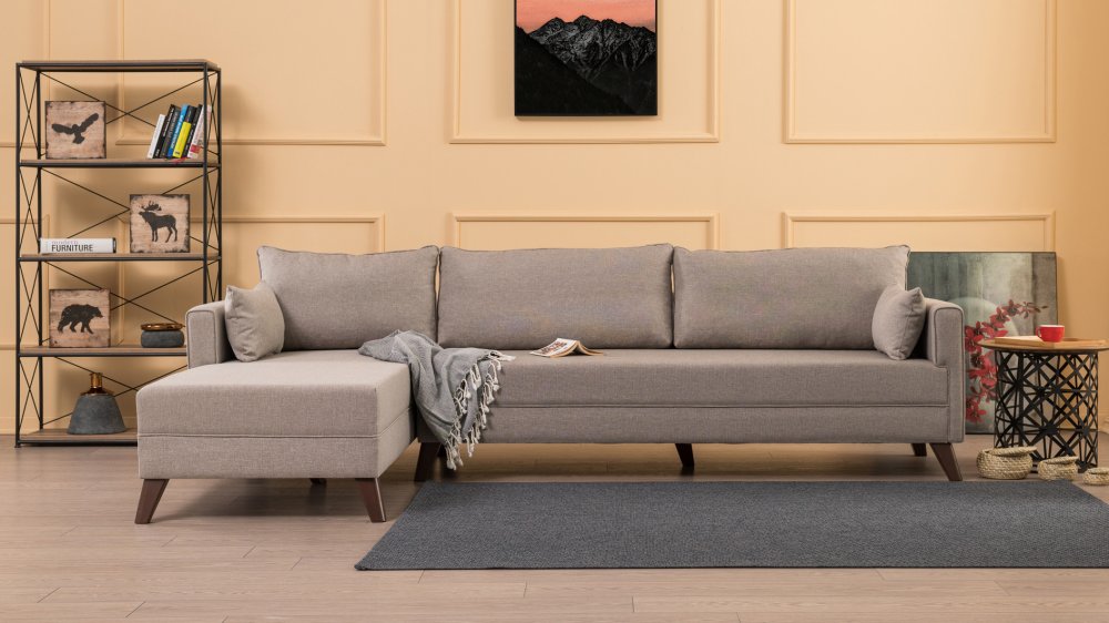 Rohová sedacia súprava / Rohová pohovka Bella Corner Sofa Left 1 - Cream
