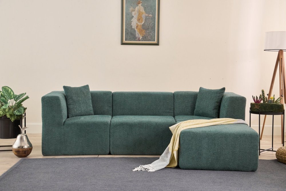 Rohová sedací souprava Raks - Green (obrázek 9)