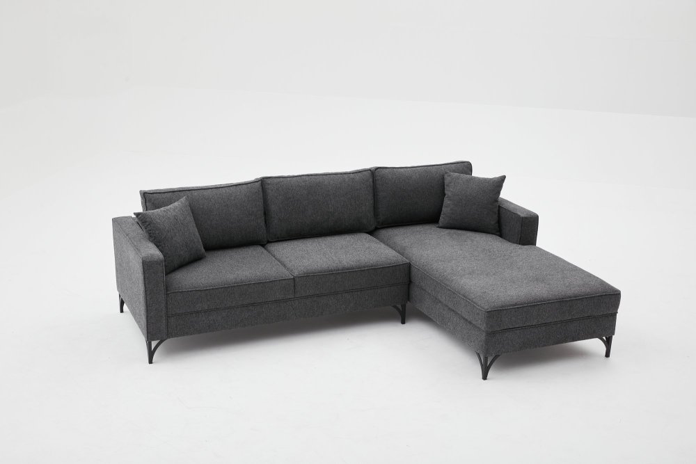 Rohová sedací souprava Berlin Right - Anthracite, Black (obrázek 4)