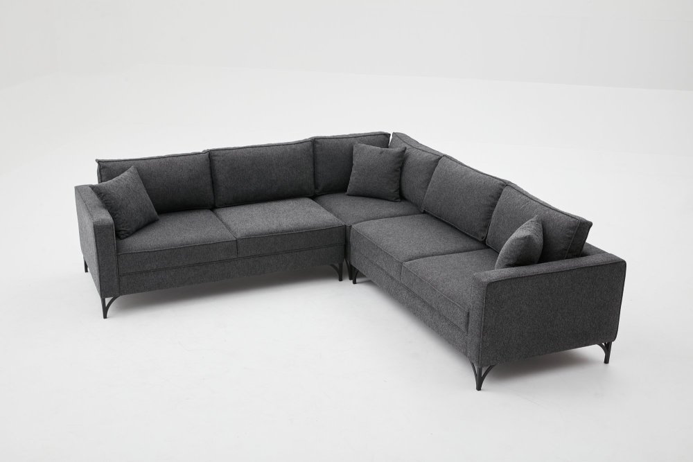 Rohová sedací souprava Berlin - Anthracite, Black (obrázek 6)