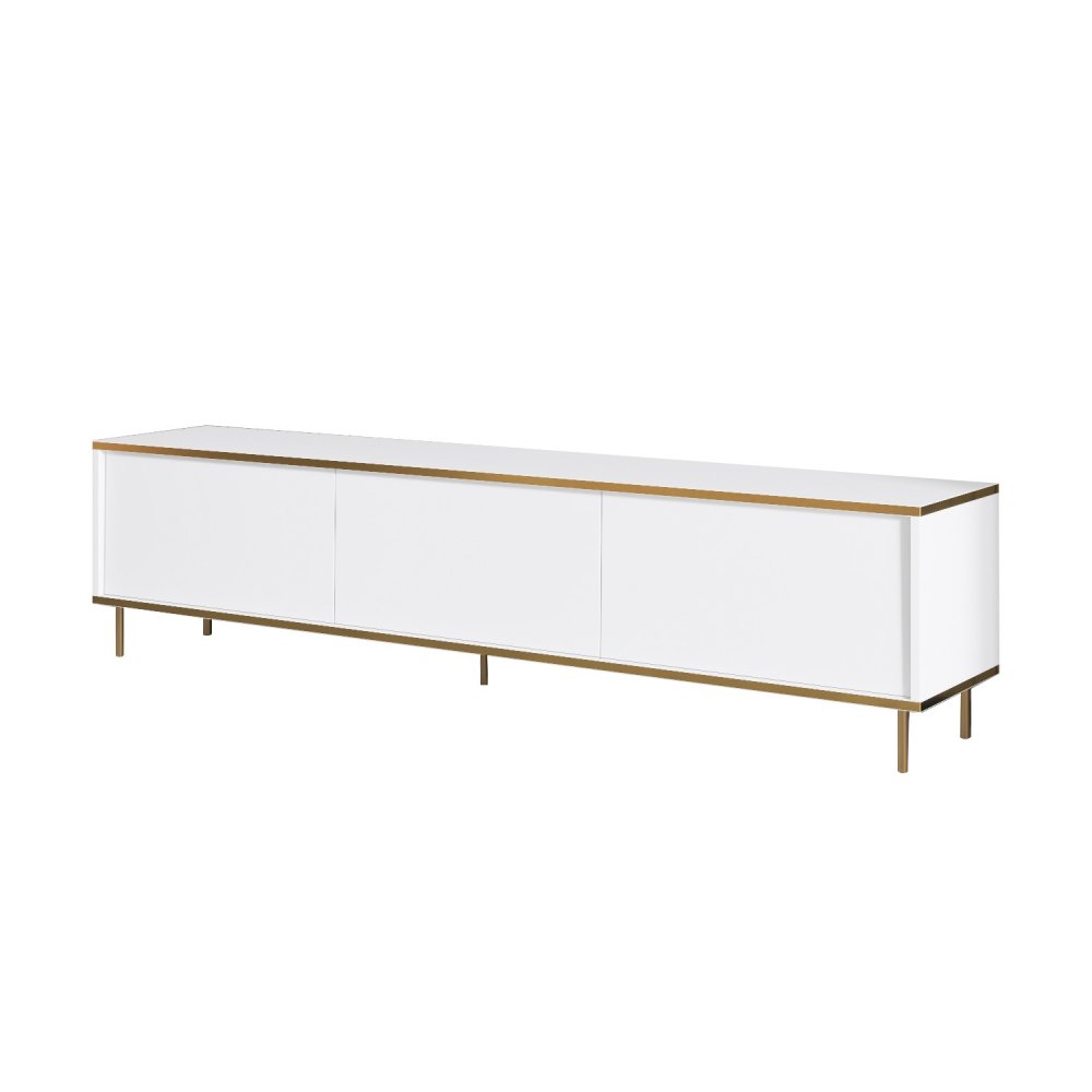 TV stolek Imaj - White, Gold (obrázek 2)