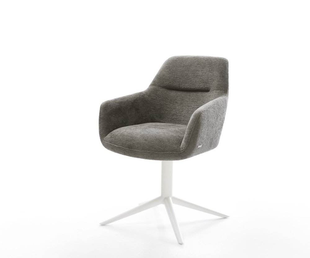 Jedálenská stolička Pejo-Flex bouclé mäkký tmavobéžová krížová