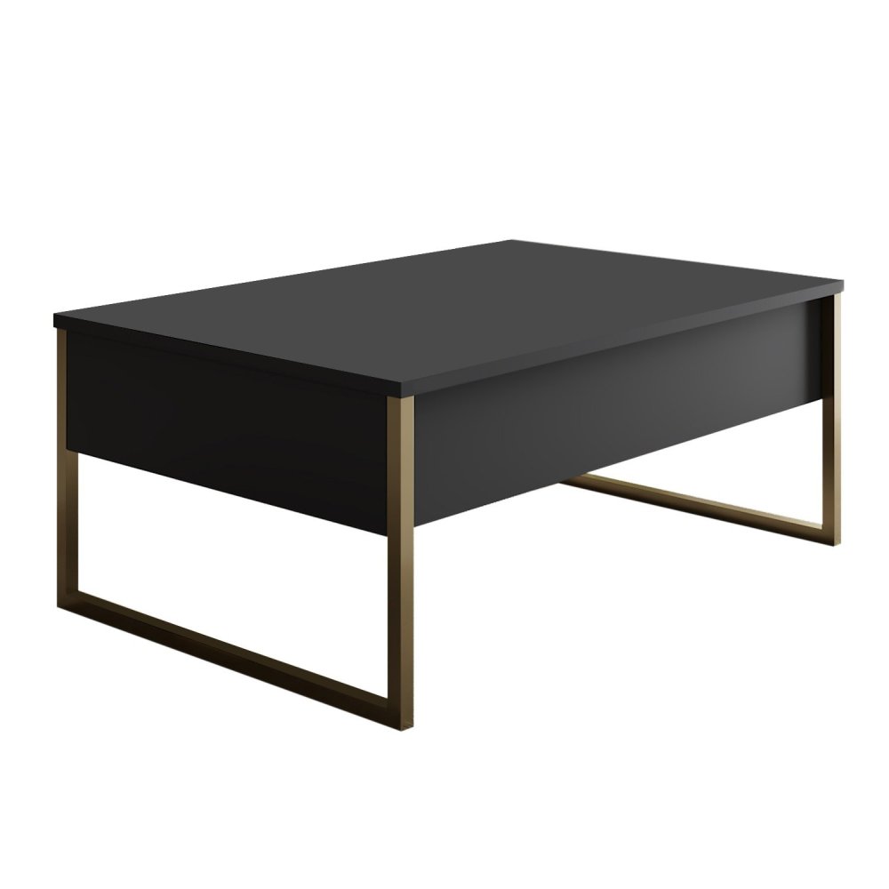Living Room Furniture Set Luxe Set - Anthracite, Gold (obrázek 5)