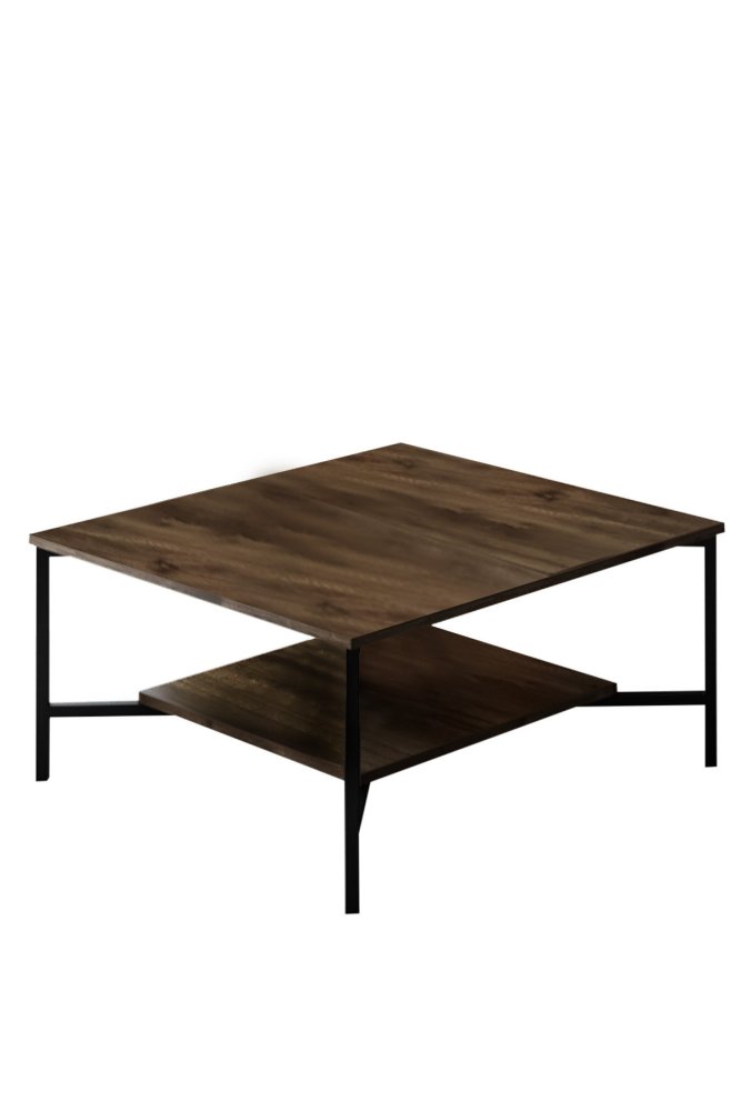 Living Room Furniture Set Black Line Set - Walnut, Black (obrázek 5)
