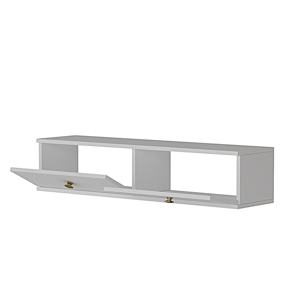 TV stolek Zuzu 120 - White, Gold (obrázek 4)