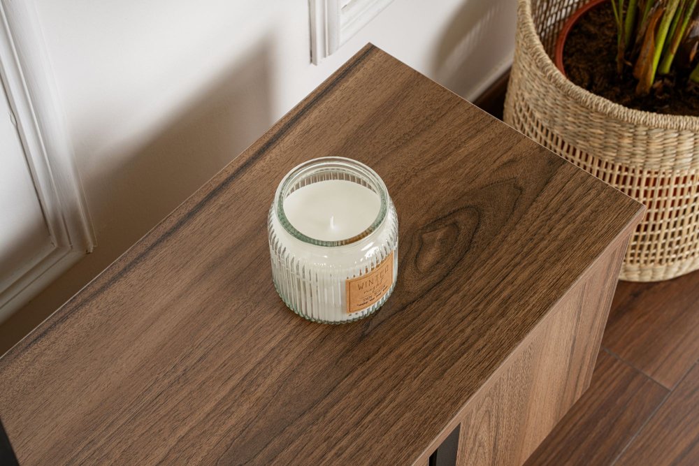 TV stolík Serenity - Walnut, Black