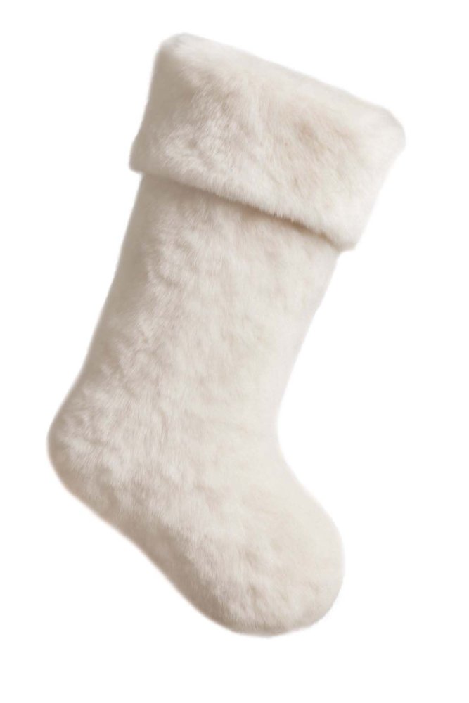 Christmas Stocking Pelush - White (obrázek 2)