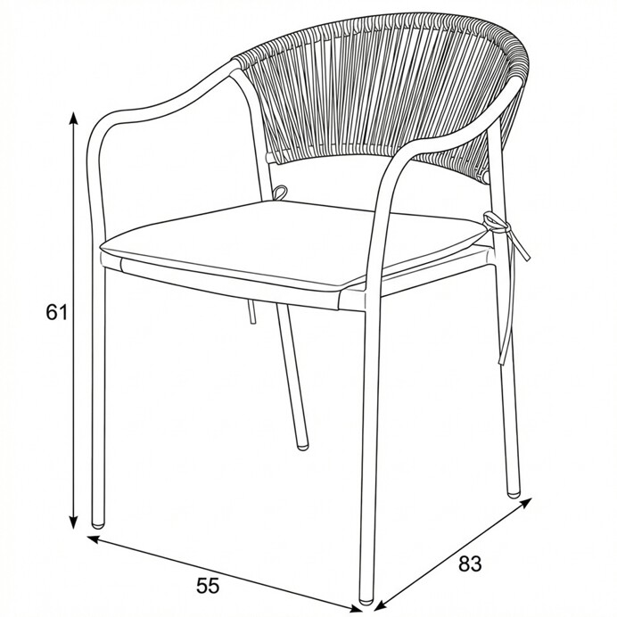 Záhradná stolička AZC-L1352 Autronic
