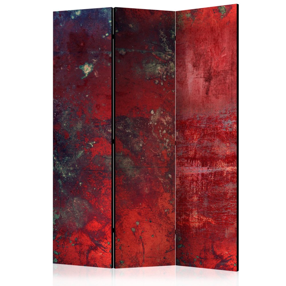 Levně Paraván Red Concrete Dekorhome 135x172 cm (3-dílný)