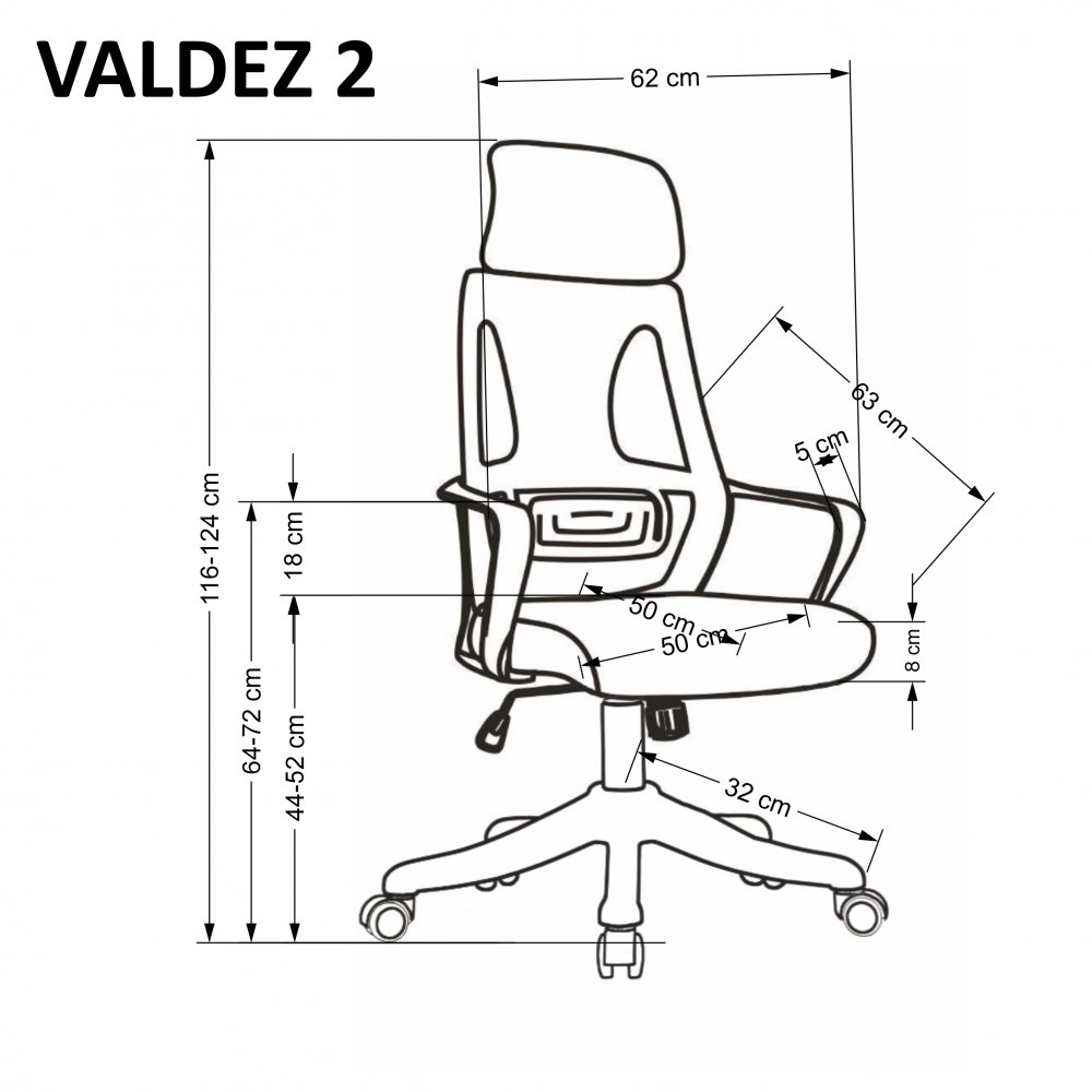 Kancelárska stolička VALDEZ 2 Halmar