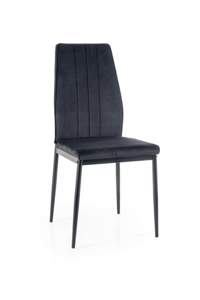 E-shop Jídelní židle ATOM VELVET Černá,Jídelní židle ATOM VELVET Černá