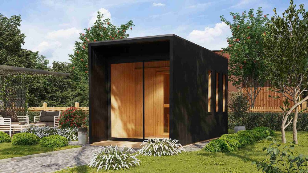 Venkovní finská sauna MIRAMAR Dekorhome,Venkovní finská sauna MIRAMAR Dekorhome