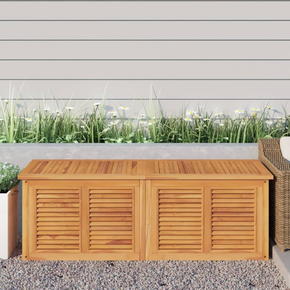 Levně Zahradní úložný box s vložkou 150 x 50 x 53 cm masivní teak