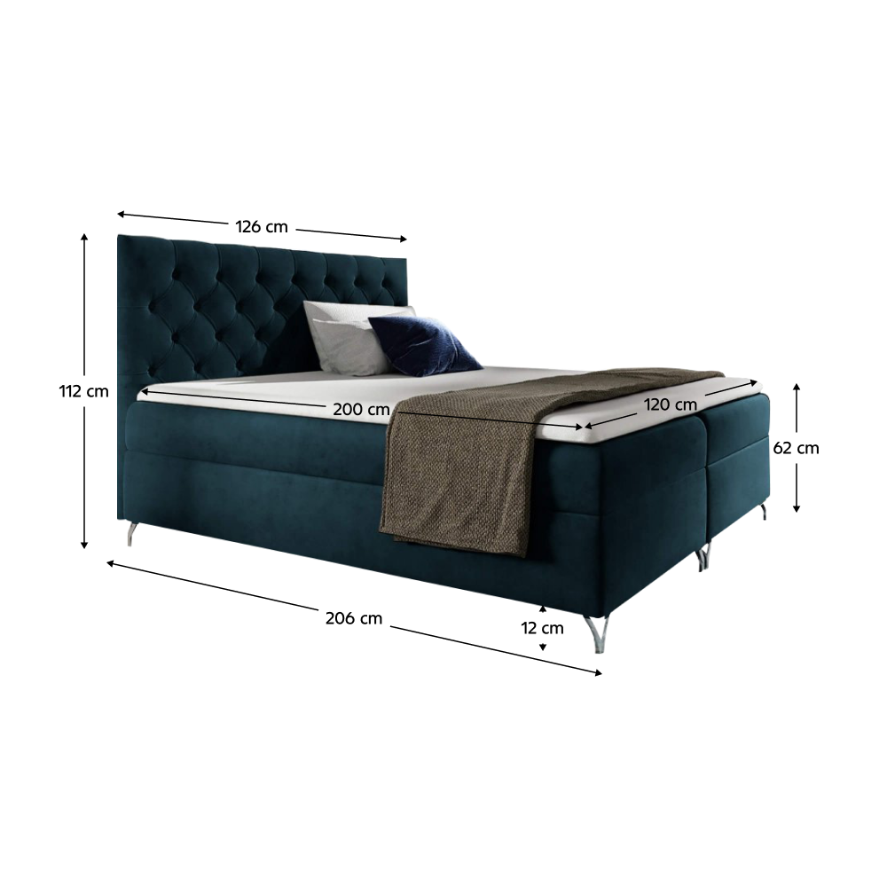 Boxspringová postel GUINEVRA 6 120 cm