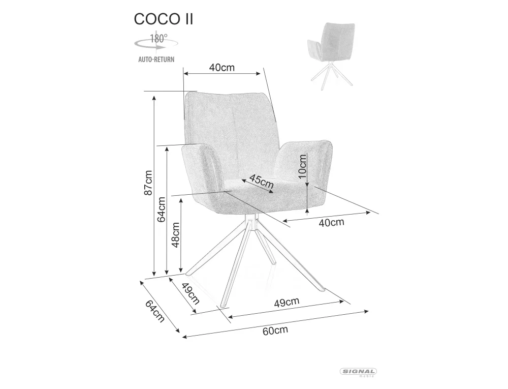 Židle Coco II Vardo (obrázek 3)