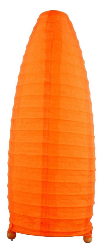 Papierová stolová lampa oranžová Papyrus