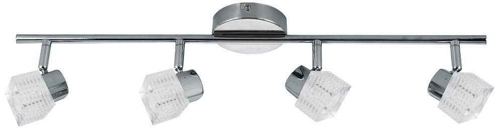 Stropné nástenné svietidlo chrómový pásik 4x40W G9 Malachit