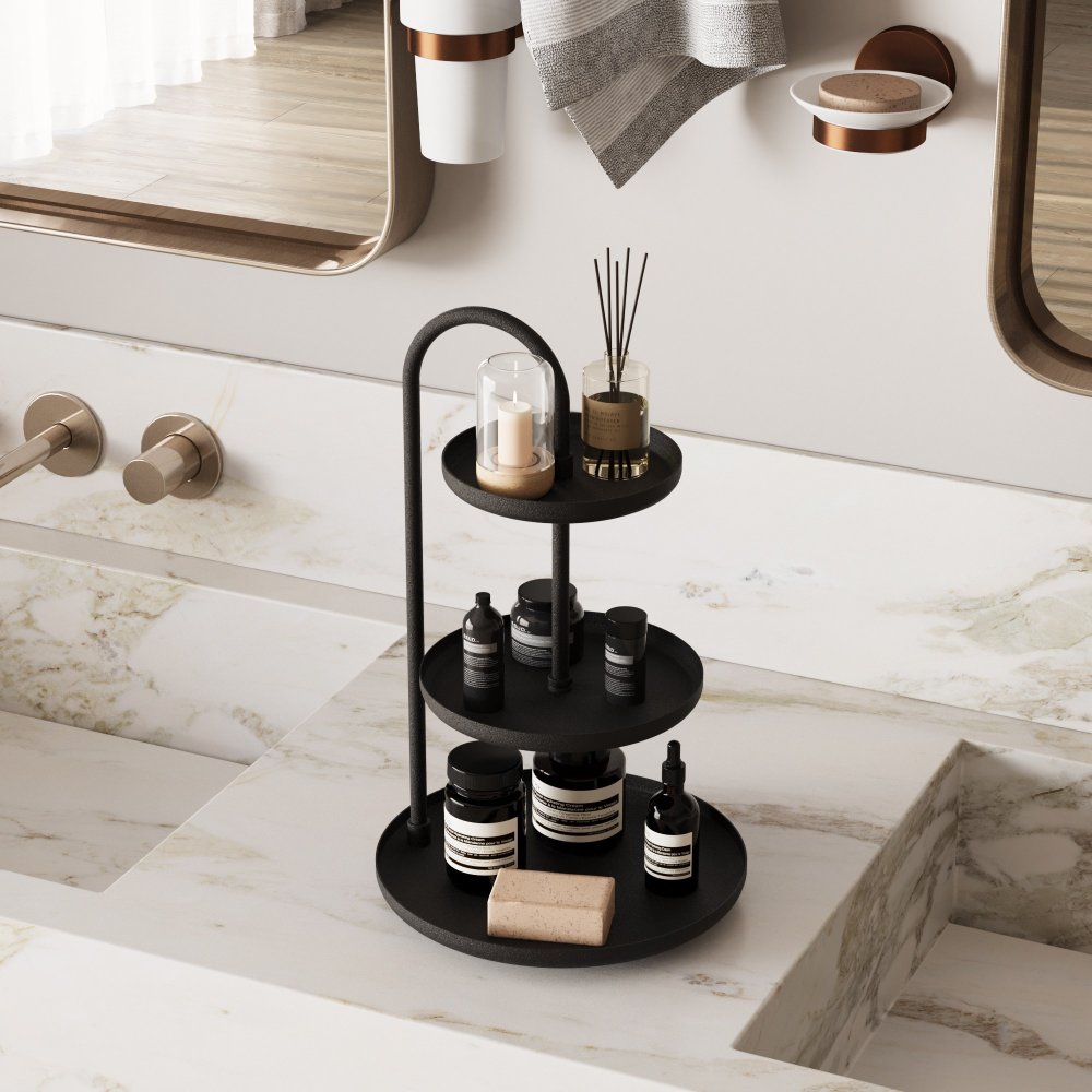 Dekoratívny kovový doplnok Kalkı - Black