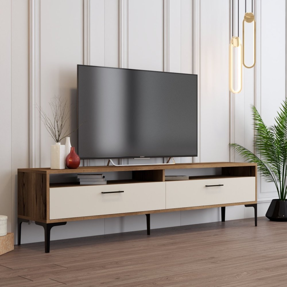 TV stolík Istanbul 2 - Walnut Cream
