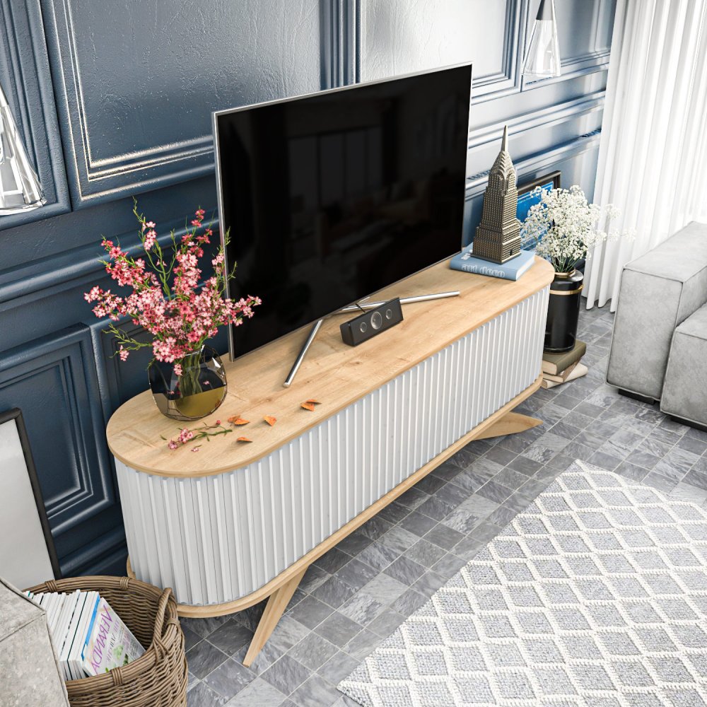 TV stolek Stor - Sapphire, White (obrázek 11)