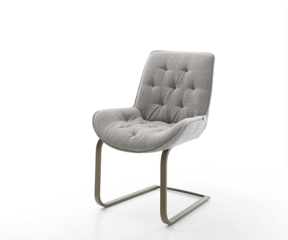 Jídelní židle Taimi-Flex látka Měkký šedá jídelní židle plochý