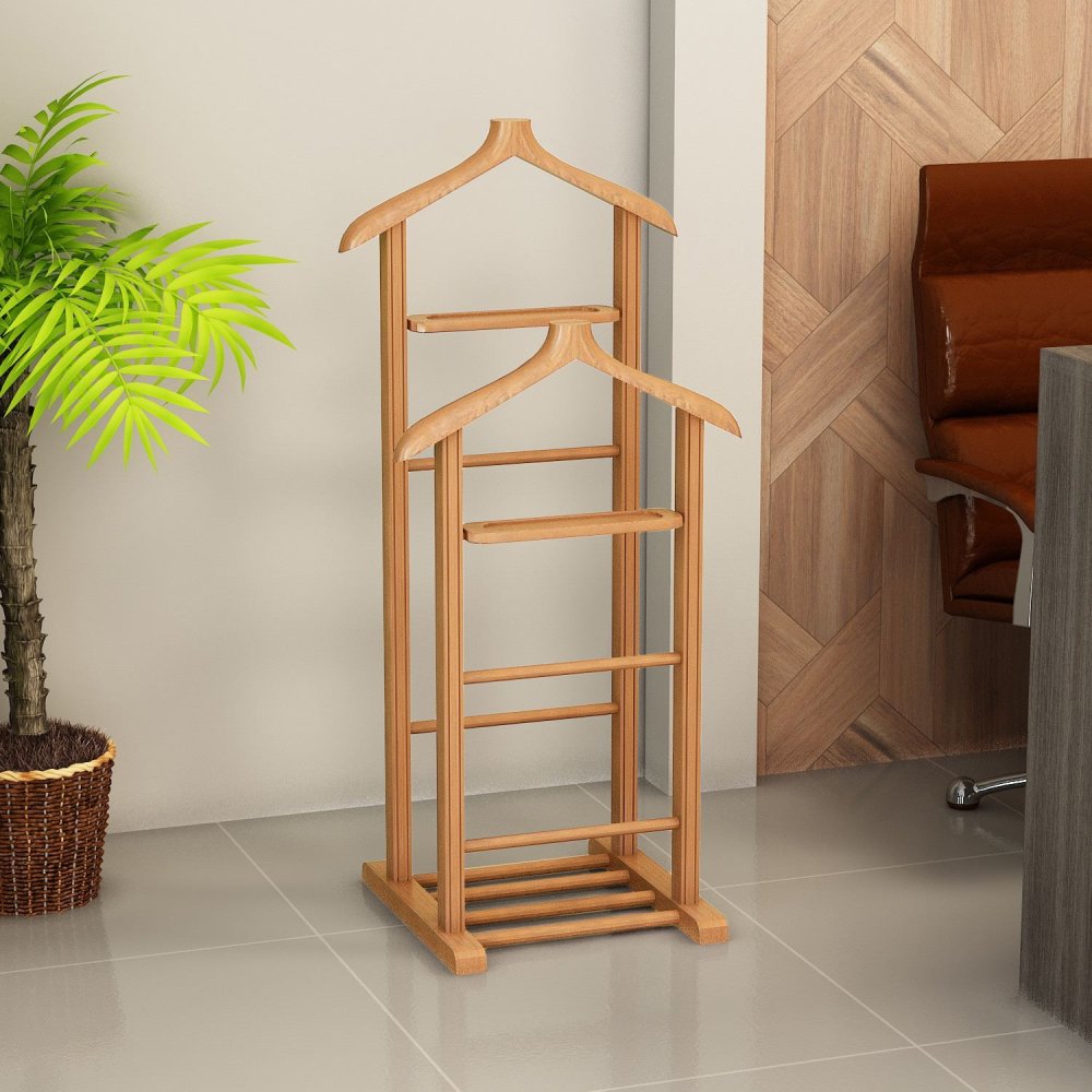 Valet Stand Beta Double - Natural (obrázek 5)