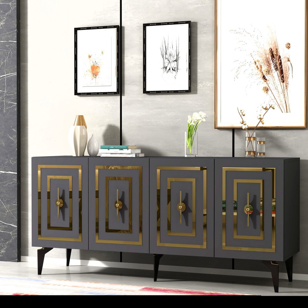 Konzolový stolík Viola - Anthracite