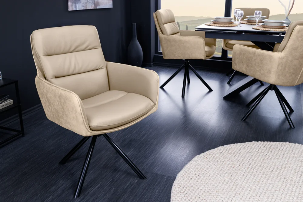 Otočné jídelní křeslo GYES Dekorhome