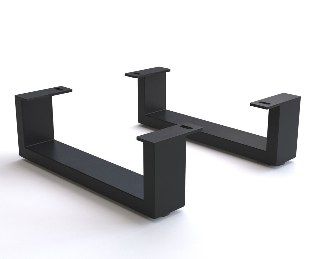 Podstava 12,5 cm kov čierna pre skrinku hĺbky 45 cm 2-dielna sada