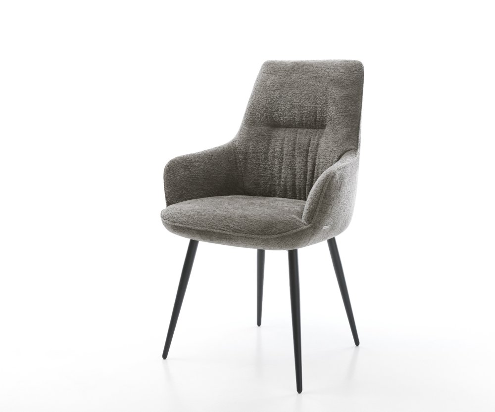 Jedálenská stolička Zelia-Flex s opierkami bouclé mäkký tmavobéžová 4