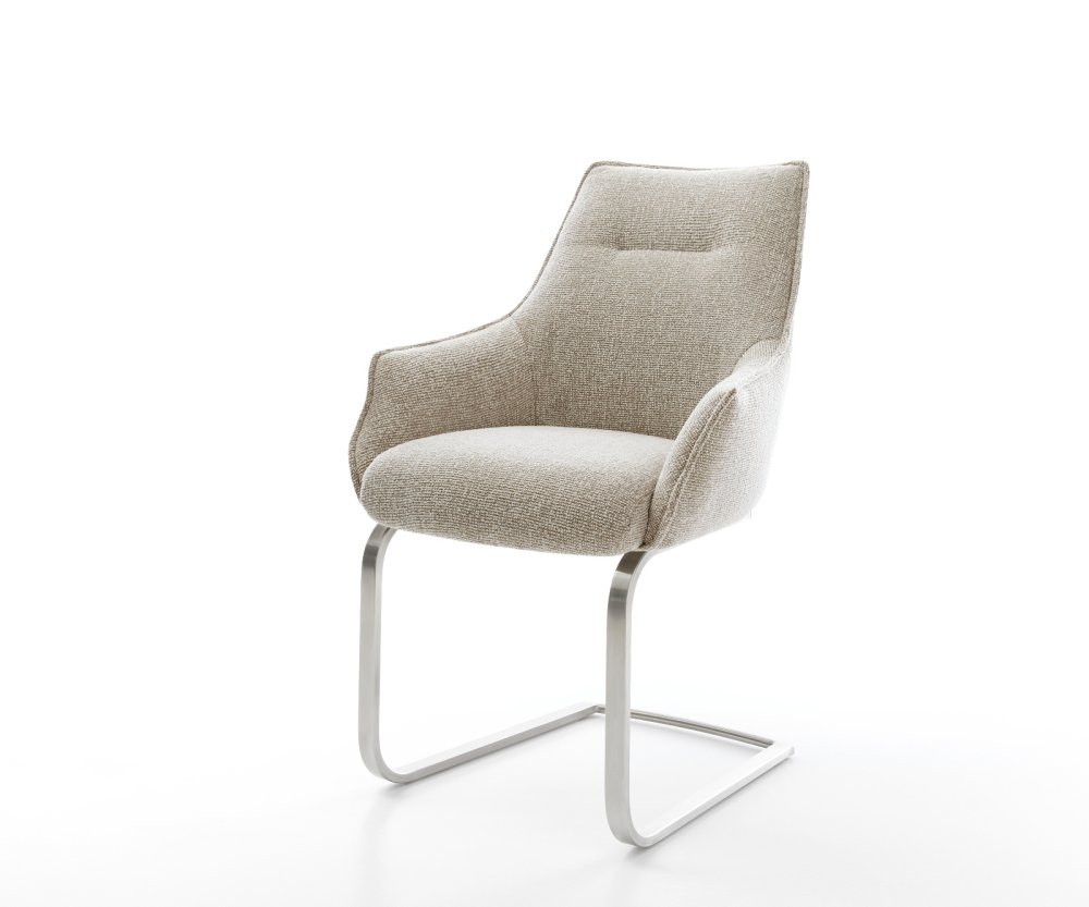 Konzolová jedálenská stolička Alja-Flex s opierkami tkanina mäkká