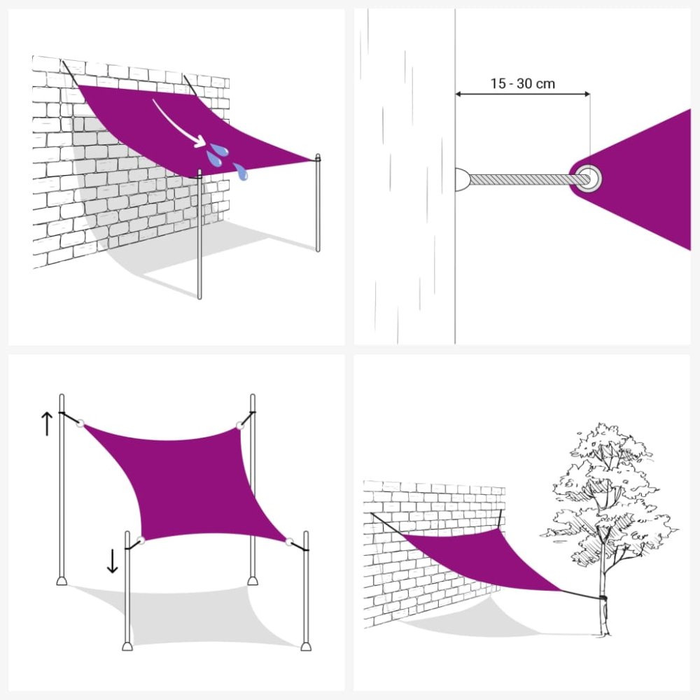 Tieniaca plachta 4x5x5 m