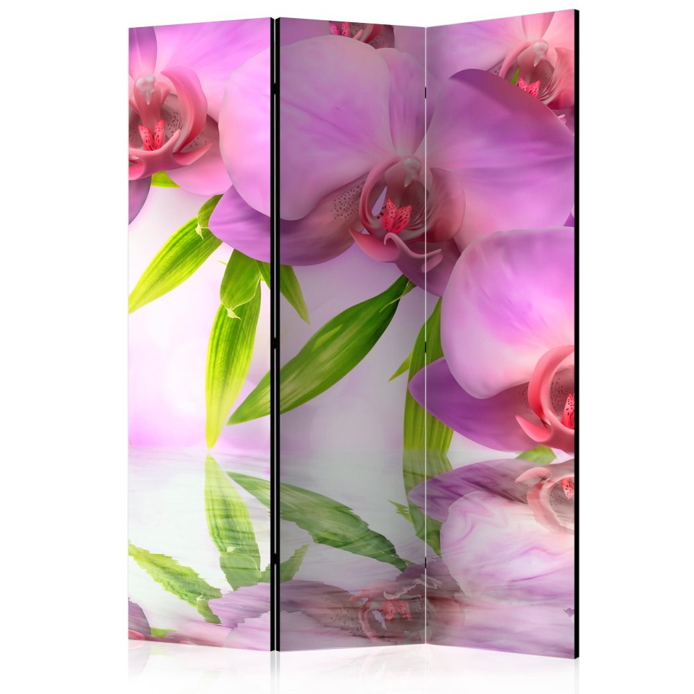 Levně Paraván Orchid Spa Dekorhome 135x172 cm (3-dílný)
