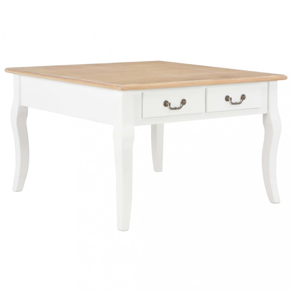 Levně Konferenční stolek Acate dřevo / MDF Dekorhome Přírodní / bílá